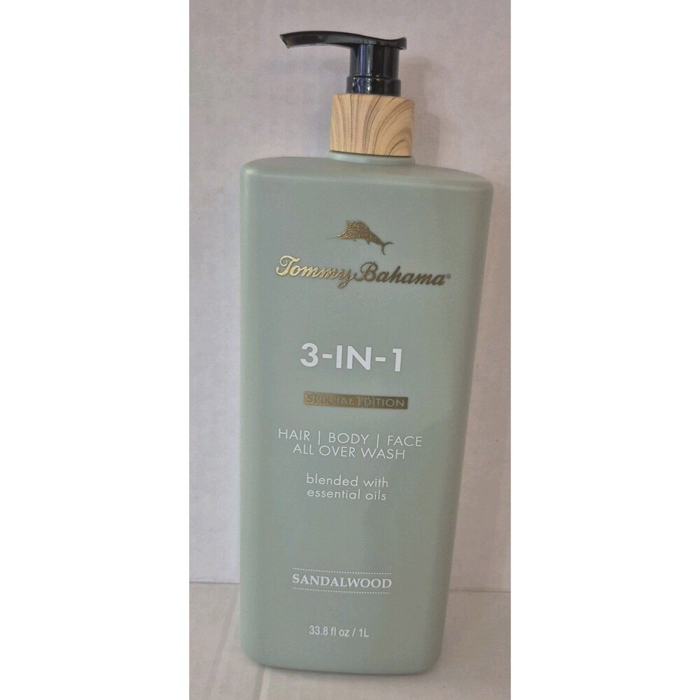 Tommy Bahama 3-in-1 All Over Wash Sandalwood Special Edition Body Hair Face...